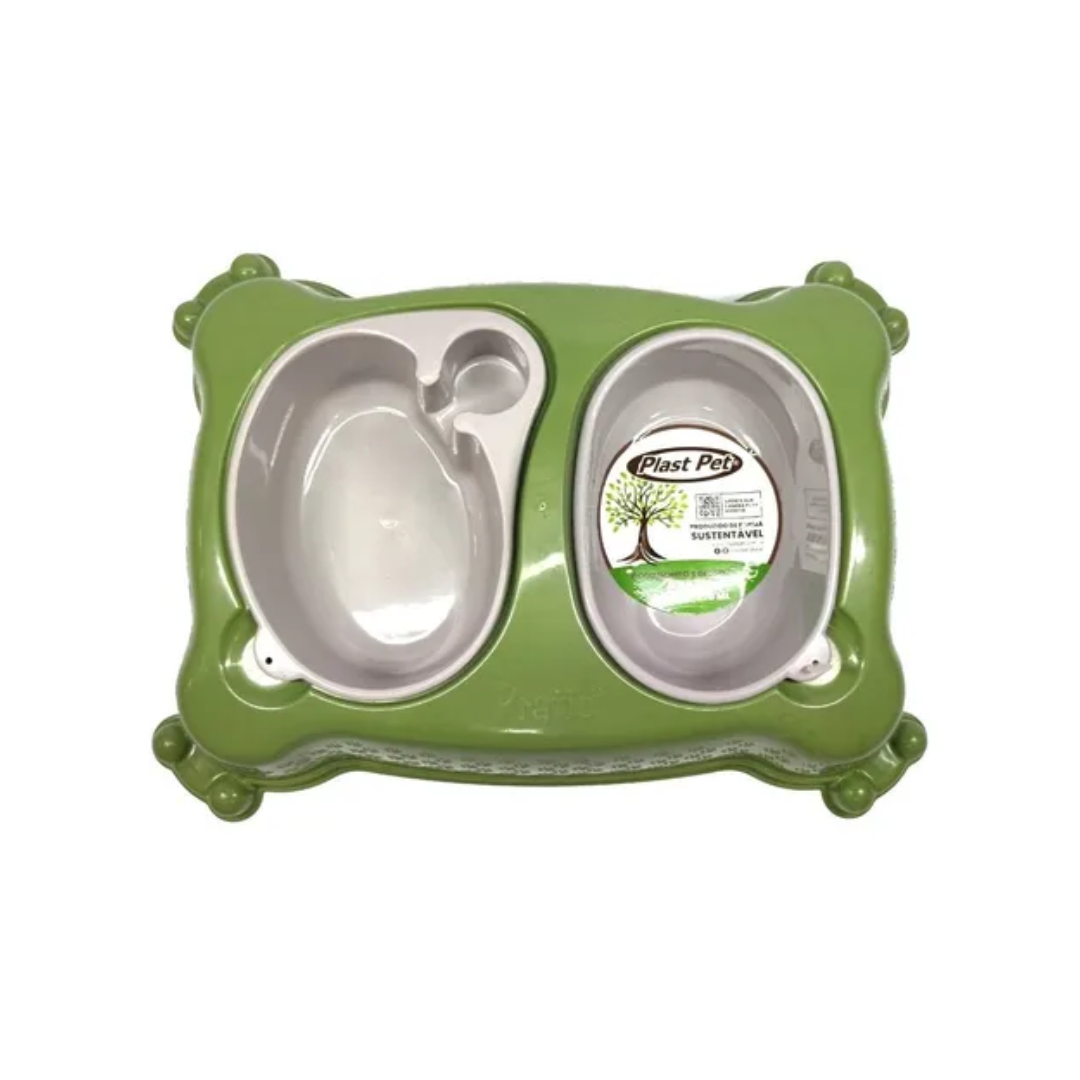 COMEDOURO/BEBEDOURO NEW PRATIC ECO M