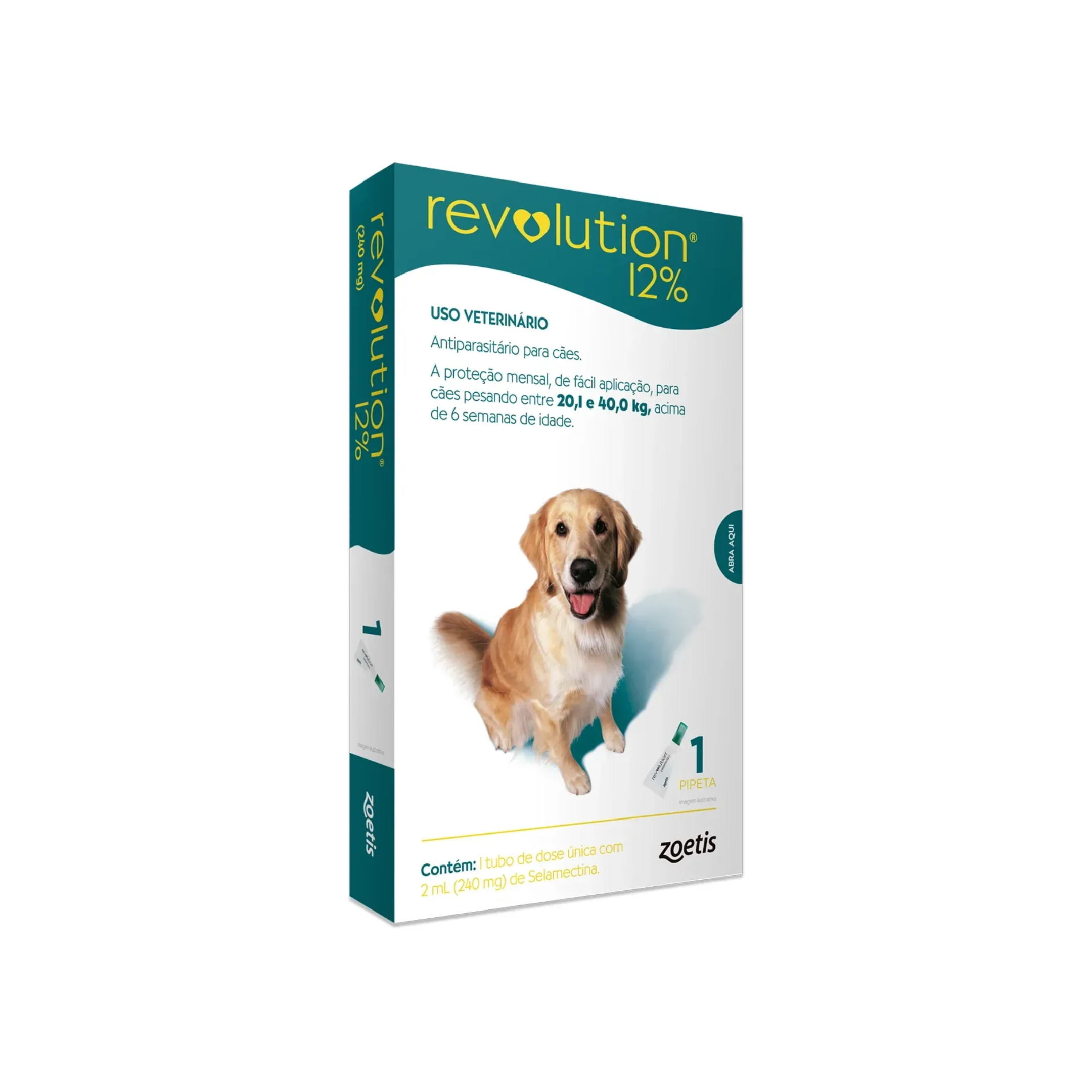 REVOLUTION CAES 240 MG/20-40 KG UNID