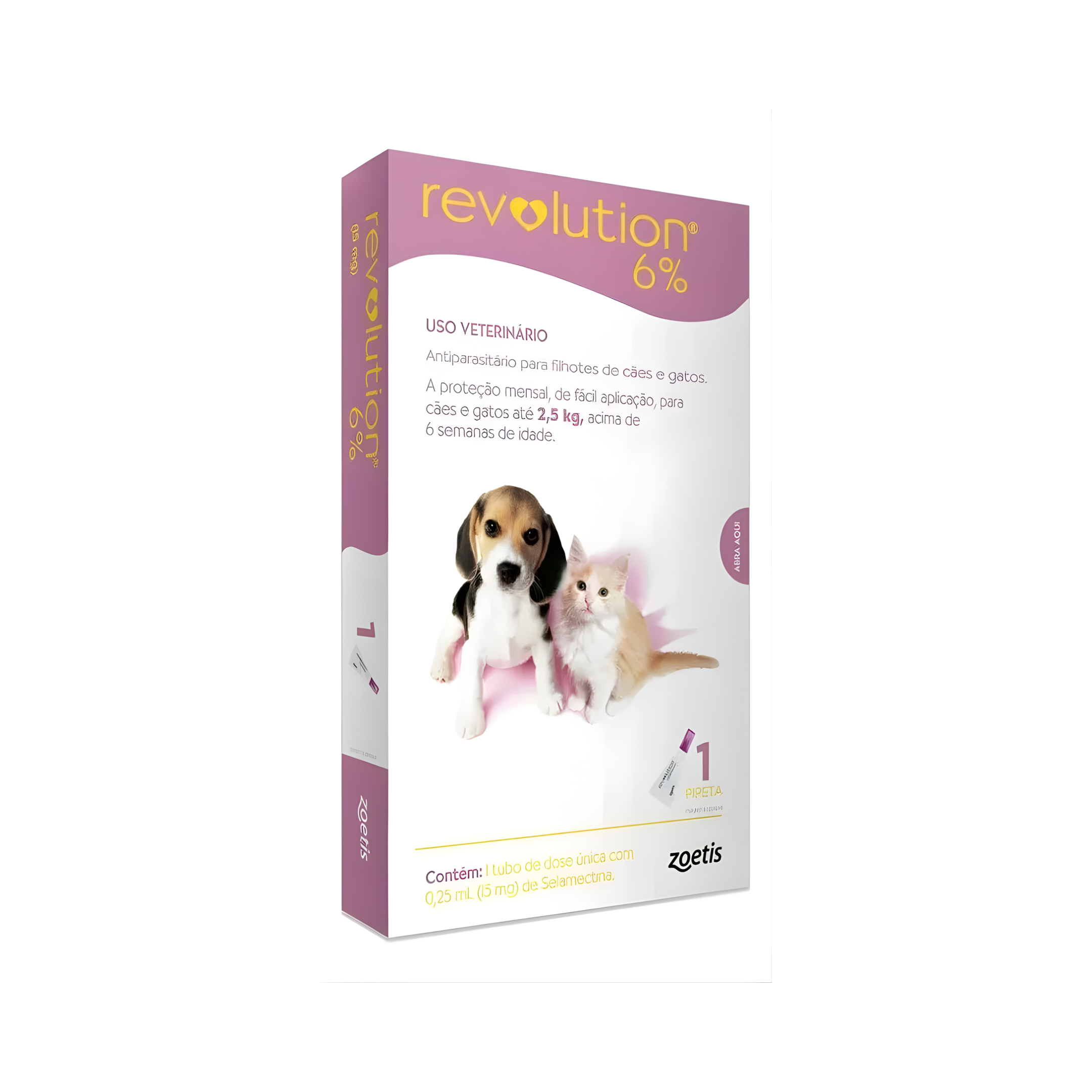 REVOLUTION CAES/GATOS 15 MG/-2,5 KG