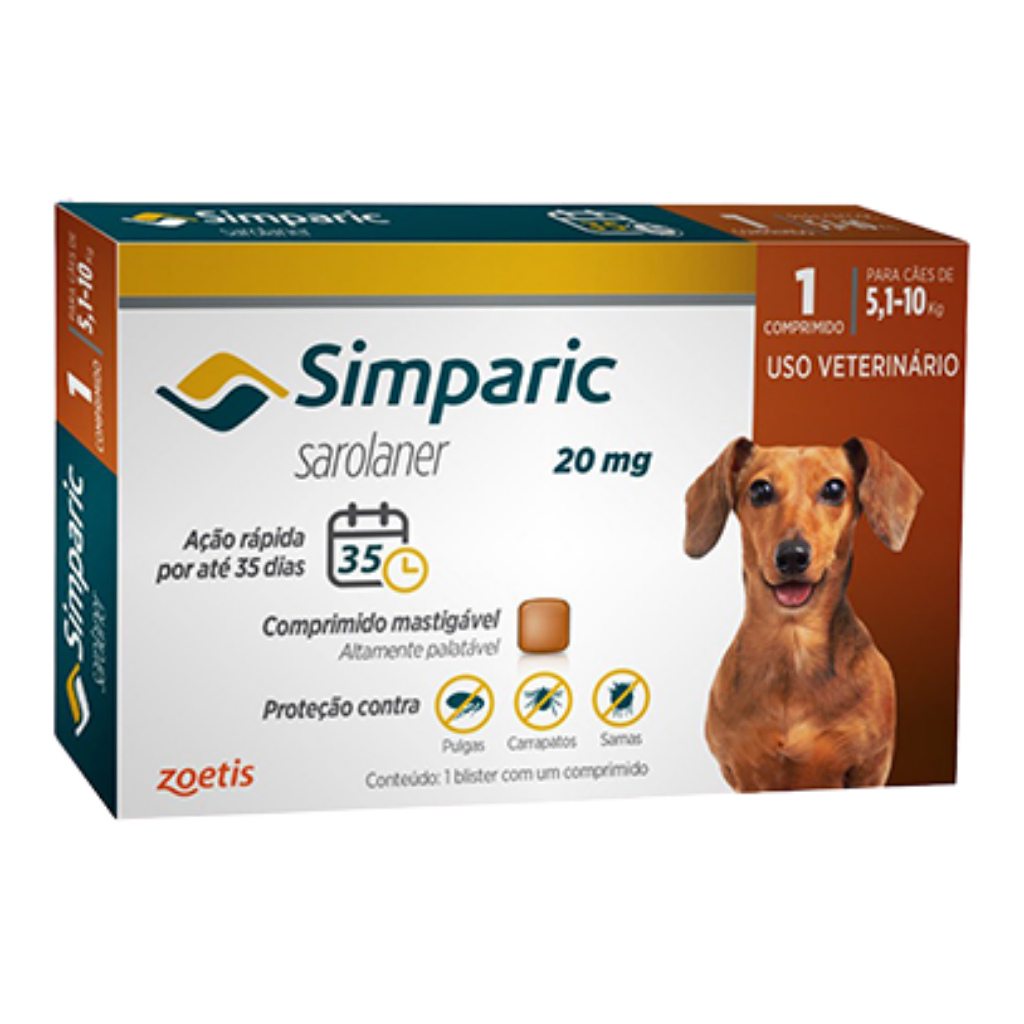 SIMPARIC 20 MG/5,1-10 KG UNID