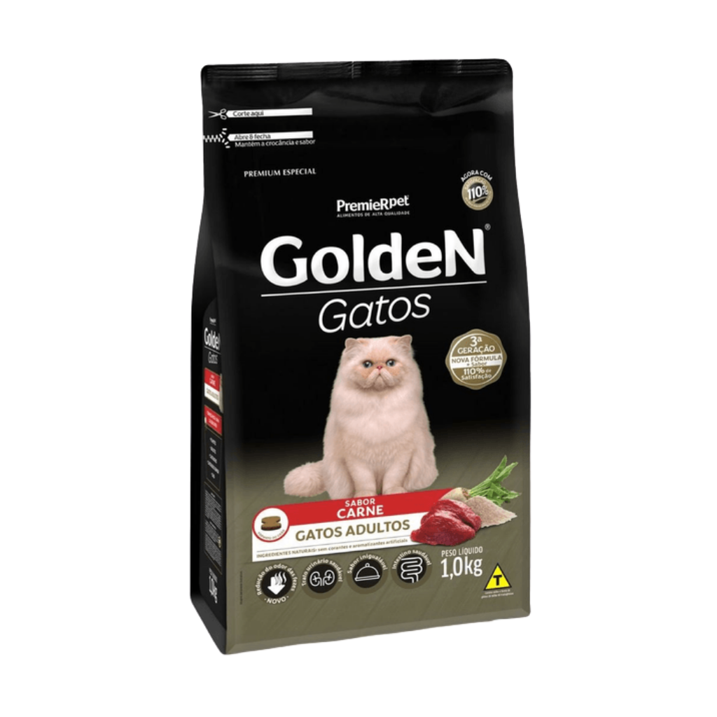 GOLDEN GATOS ADULTO CARNE 1 KG
