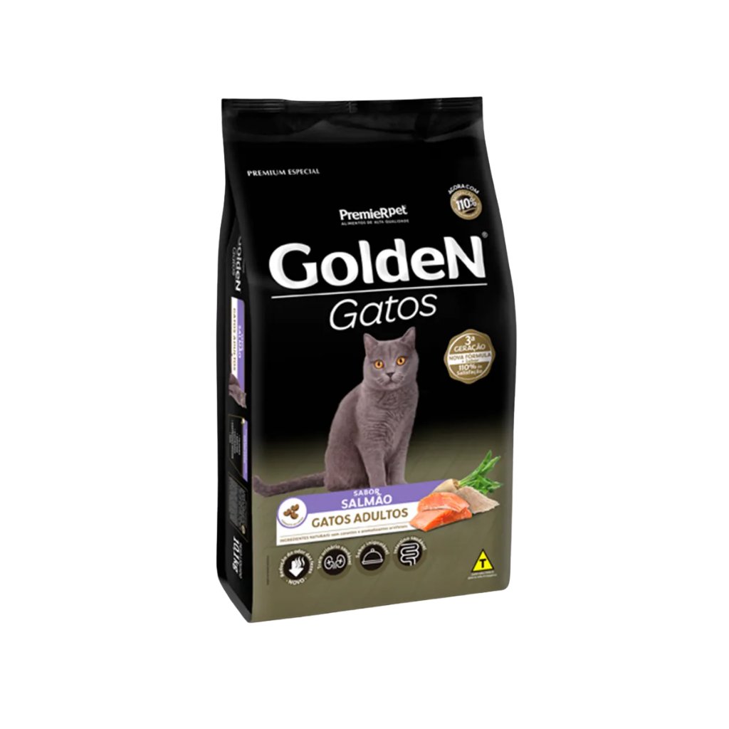GOLDEN GATOS ADULTO SALMAO 1 KG