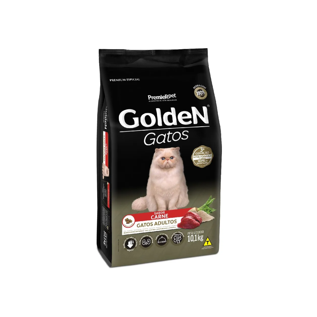 GOLDEN GATOS AD.CARNE 10.1KG