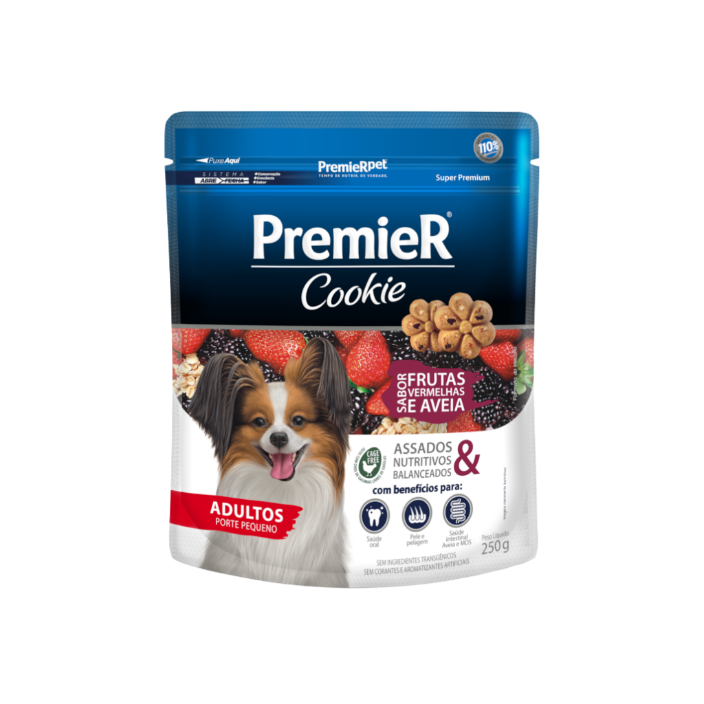 COOKIE PREMIER RACAS PEQ.AD FRUTAS VERME