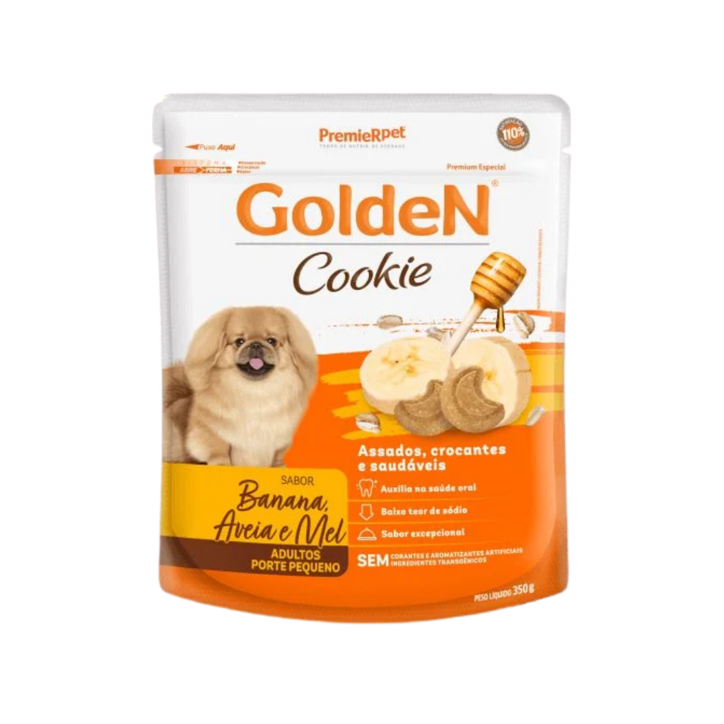 COOKIE GOLDEN AD BANANA/AVEIA/MEL 350GR
