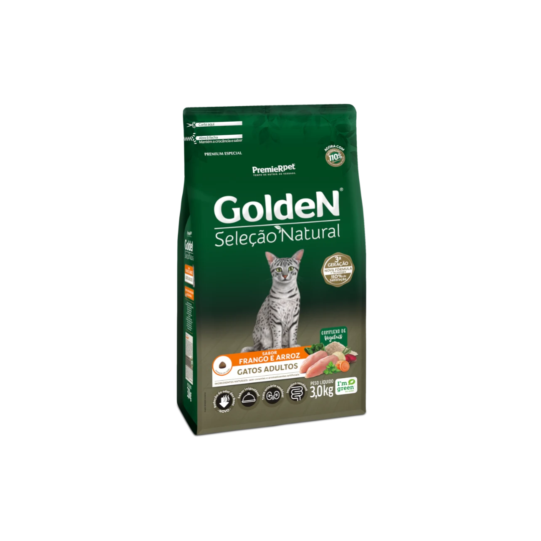 GOLDEN GATOS SEL NAT ADULTO 3 KG