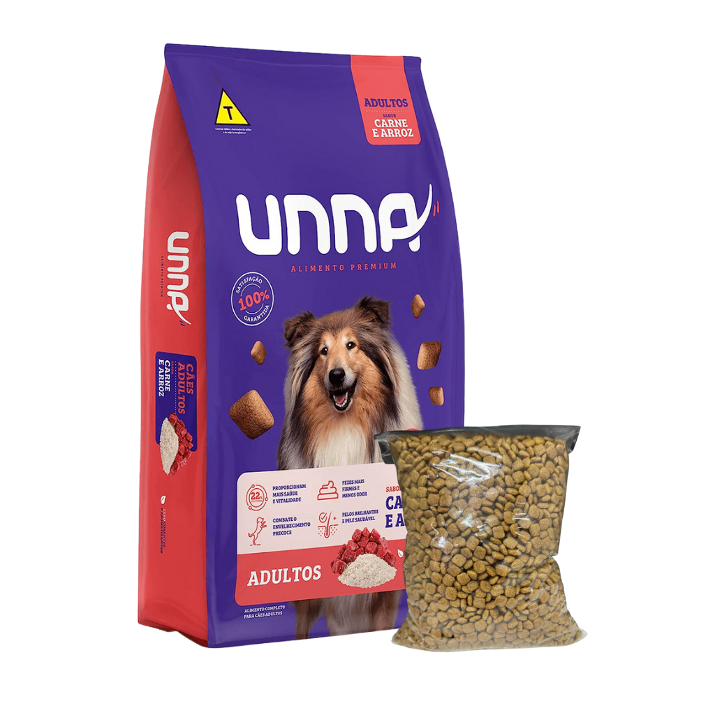 RACAO UNNA CAES ADT CARNE/ARROZ GRANEL