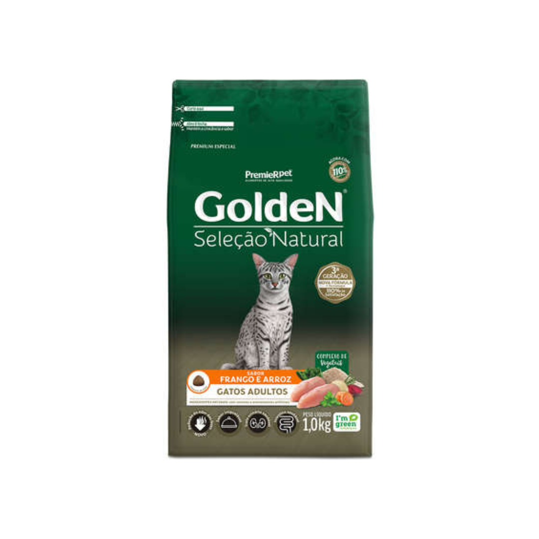 GOLDEN GATOS SEL. NAT. ADULTO 1 KG