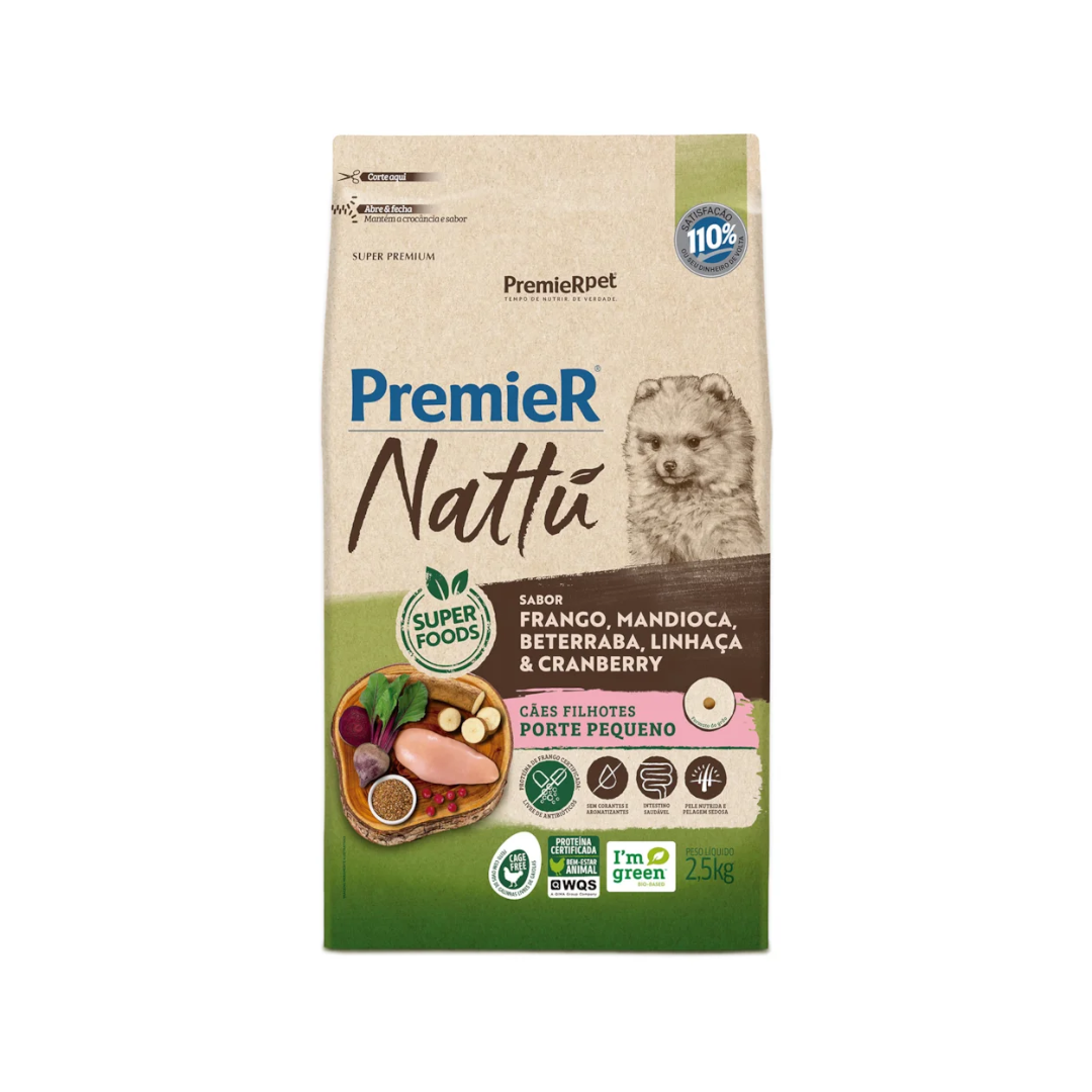 PREMIER NATTU RACAS PEQ FILH MAND 1 KG